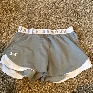Grey & White Workout shorts (Barley Worn)